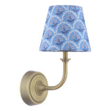 Joules Apsley Rechargeable LED Wall Light With Blue Shade