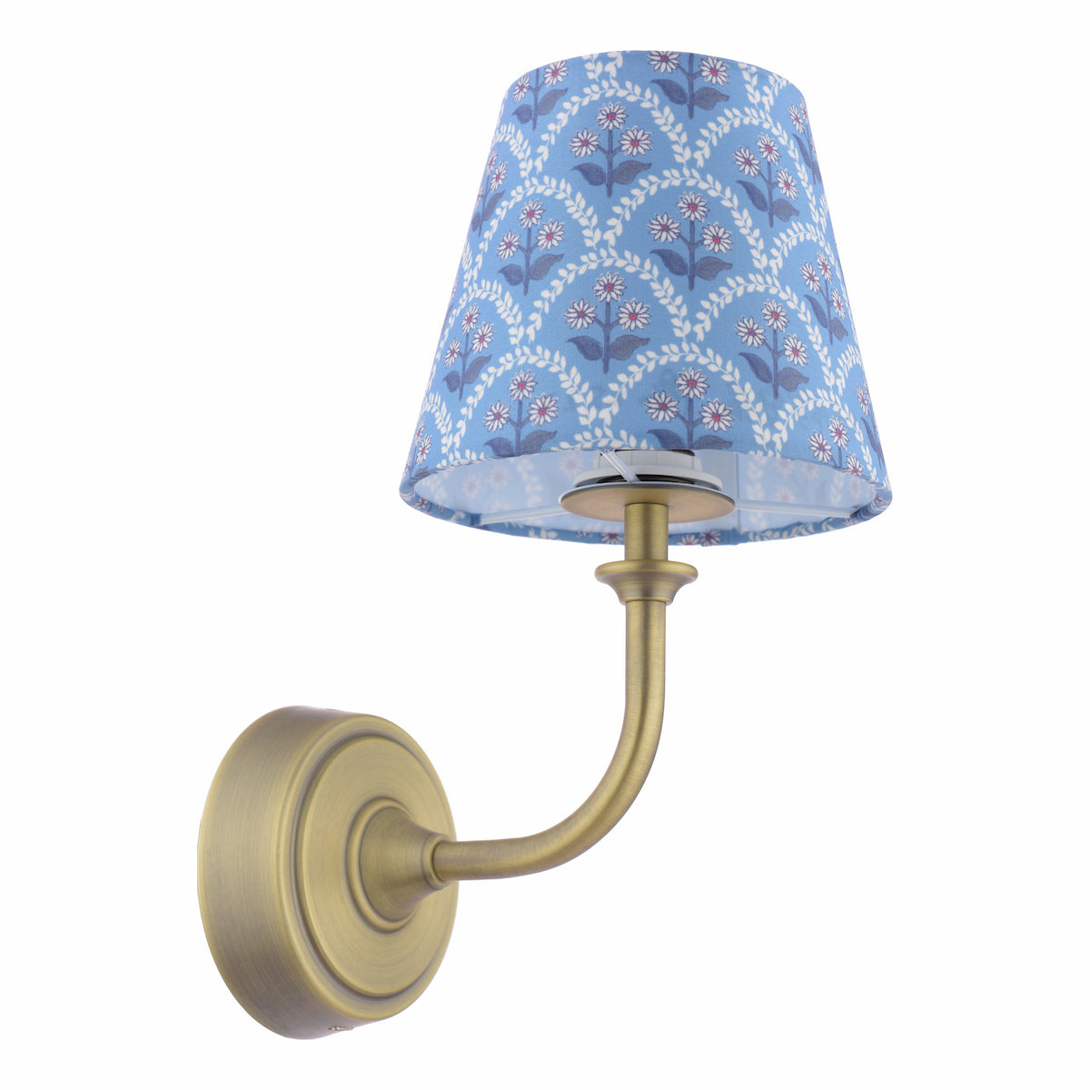 Joules Apsley Rechargeable LED Wall Light With Blue Shade