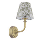 Joules Apsley Rechargeable LED Wall Light With Green Floral Shade
