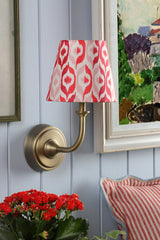 Joules Apsley Rechargeable LED Wall Light With Red Shade