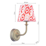 Joules Apsley Rechargeable LED Wall Light With Red Shade