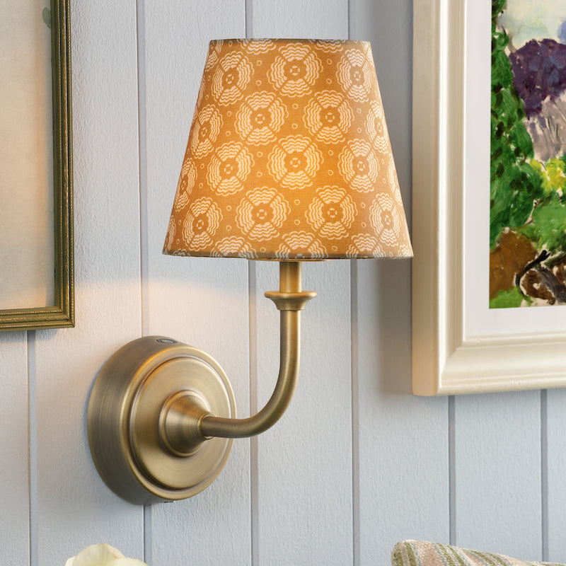 Joules Apsley Rechargeable LED Wall Light With Yellow Shade