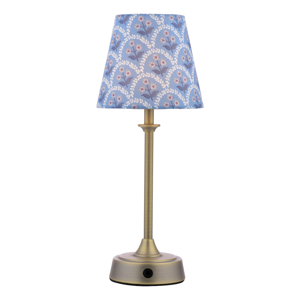 Joules Apsley Rechargeable LED Table Lamp With Blue Shade