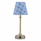 Joules Apsley Rechargeable LED Table Lamp With Blue Shade