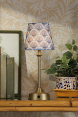 Joules Apsley Rechargeable LED Table Lamp With Blue Shade