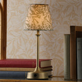 Joules Apsley Rechargeable LED Table Lamp With Green Floral Shade