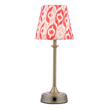 Joules Apsley Rechargeable LED Table Lamp With Red Shade