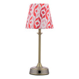 Joules Apsley Rechargeable LED Table Lamp With Red Shade