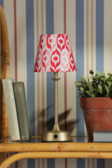 Joules Apsley Rechargeable LED Table Lamp With Red Shade