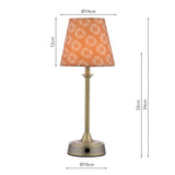 Joules Apsley Rechargeable LED Table Lamp With Yellow Shade