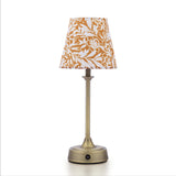 Joules Apsley Rechargeable LED Table Lamp With Yellow Floral Shade