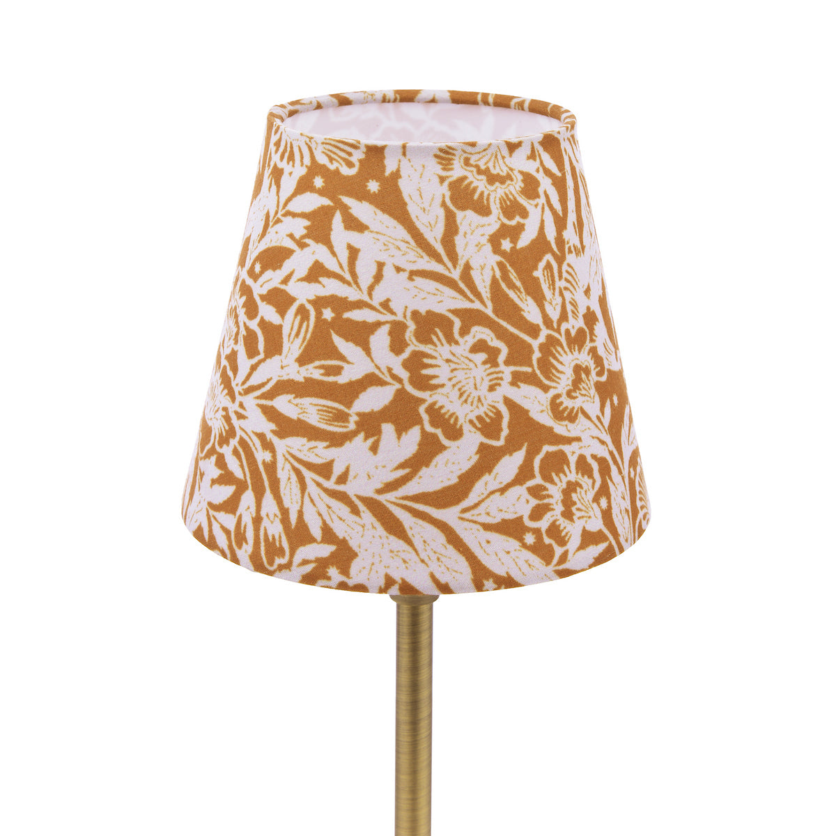 Joules Apsley Rechargeable LED Table Lamp With Yellow Floral Shade