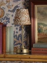 Joules Apsley Rechargeable LED Table Lamp With Yellow Floral Shade