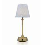 Joules Apsley Rechargeable LED Table Lamp With Blue Floral Shade