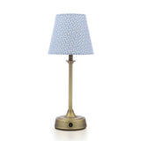 Joules Apsley Rechargeable LED Table Lamp With Blue Floral Shade