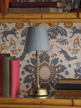 Joules Apsley Rechargeable LED Table Lamp With Blue Floral Shade