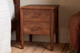 Nkuku Anbu Acacia Bedside Table Washed Walnut