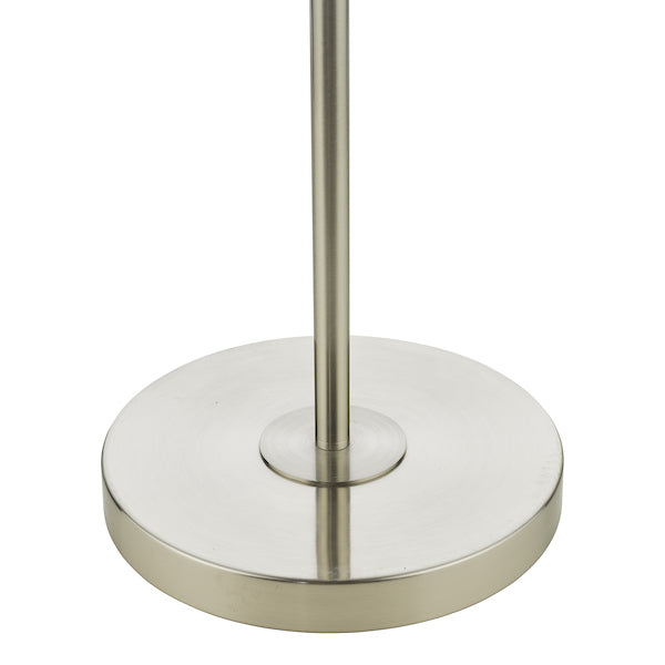 Dar Avari Floor Lamp Satin Nickel & Frosted Glass –  from Amos Lighting + Home