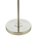 Dar Avari Floor Lamp Satin Nickel & Frosted Glass –  from Amos Lighting + Home