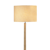 Dar Avenue Floor Lamp Light Wood Polished Chrome With Shade –  from Amos Lighting + Home