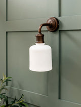 Garden Trading Beaulieu Wall Light Fluted Cylinder Antique Bronze