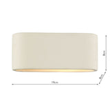 Dar Axton Ceramic Wall Light Small –  from Amos Lighting + Home