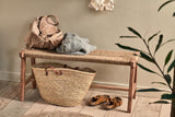 Nkuku Amhara Acacia & Jute Woven Bench Natural