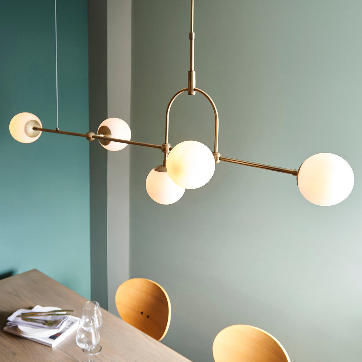 Amos Penthouse Bar Pendant Antique Brass from Amos Lighting + Home