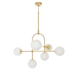 Amos Penthouse Pendant Chandelier Antique Brass from Amos Lighting + Home