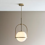 Amos Penthouse Single Pendant Antique Brass from Amos Lighting + Home