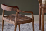 Nkuku Anbu Acacia Dining Chair Washed Walnut