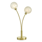 Dar Avari Table Lamp Satin Brass Glass –  from Amos Lighting + Home