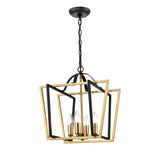 Franklite Aviary 4lt Lantern matt black and aged brass Small