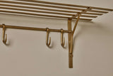 Nkuku Basti Iron Storage Shelf Antique Brass