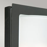 Norlys Basel 1 Light Wall Lantern - Black With Frosted Glass