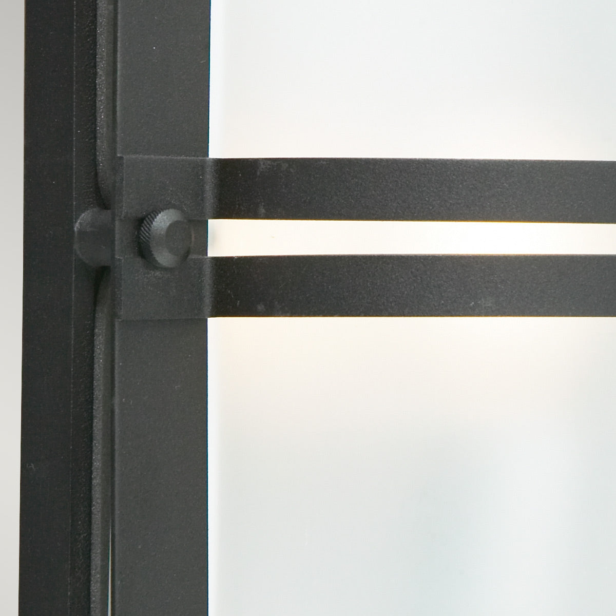 Norlys Basel 1 Light Wall Lantern - Black With Frosted Glass