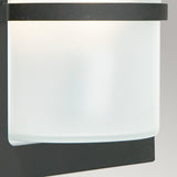 Norlys Basel 1 Light Wall Lantern - Black With Frosted Glass