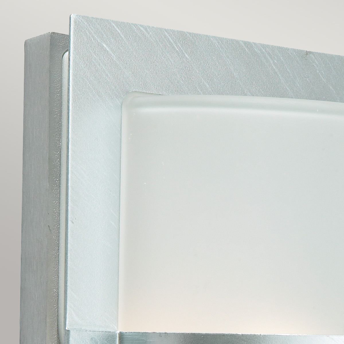 Norlys Basel 1 Light Wall Lantern - Galvanised With Frosted Glass