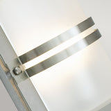 Norlys Basel 1 Light Wall Lantern - Stainless Steel With Frosted Glass