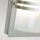 Norlys Basel 1 Light Wall Lantern - Stainless Steel With Frosted Glass