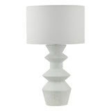 Dar Bidelia Table Lamp Matt White With Shade –  from Amos Lighting + Home