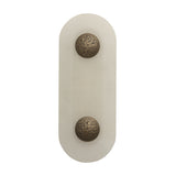 David Hunt Boca Wall Light Alabaster Glass and Brass LED