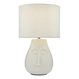 Dar Boris Table Lamp White with Shade –  from Amos Lighting + Home