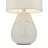 Dar Boris Table Lamp White with Shade –  from Amos Lighting + Home