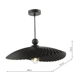 Dar Bouvier Easy Fit Pendant Matt Black