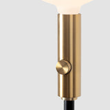 Tala Poise Adjustable Floor Lamp in Brass with Oval II LED bulb