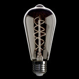 Dar Rhubarb 3 Light Cluster Pendant Pink and Green Ribbed Glass