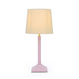 Joules Buscot Table Lamp Matt Pink and Matt With Linen Shade