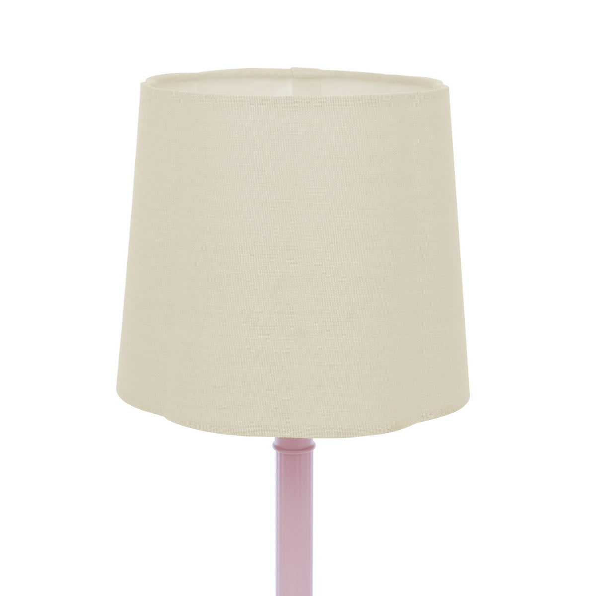 Joules Buscot Table Lamp Matt Pink and Matt With Linen Shade