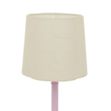 Joules Buscot Table Lamp Matt Pink and Matt With Linen Shade